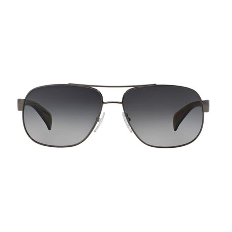 prada spr 52p unisex polarized sunglasses gold|Prada SPR 52P 5AV5W1 .